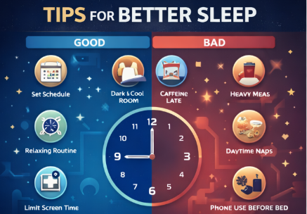 충분한 수면 vs 부족한 수면
