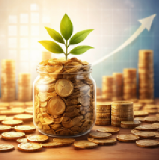 나무 위에서 동전이 자라고 있는 장기 복리 배당주 성장 콘셉트 이미지 나무 위에서 동전이 자라고 있는 장기 복리 배당주 성장 콘셉트 이미지