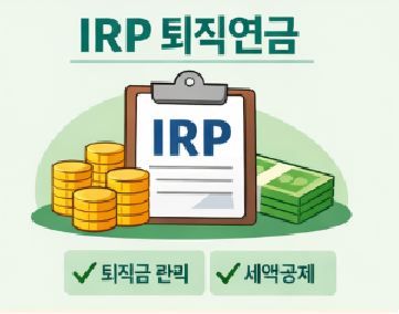 IRP 개인형 퇴직연금 계좌와 절세 혜택 구조 설명 인포그래픽