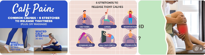 다리 쥐가 났을 때 스트레칭 방법