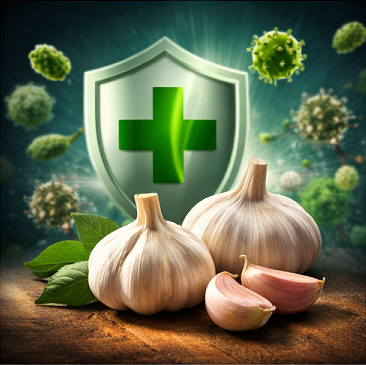 마늘 효능 항균 항바이러스 면역력 강화 대표 건강식품 이미지