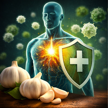 마늘 효능 항균 항바이러스 면역력 강화 대표 건강식품 이미지