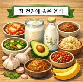 장 건강에 좋은 발효식품과 식이섬유 음식 모음