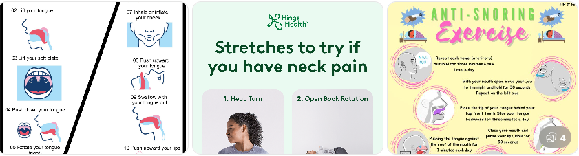 코골이 예방 스트레칭