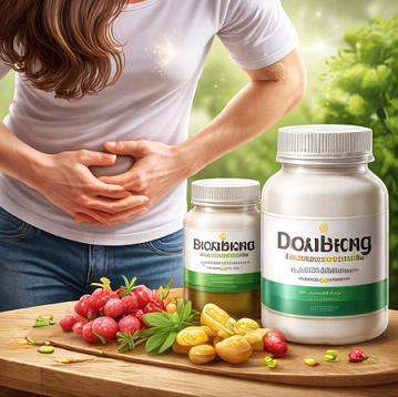 간 건강과 해독 기능을 상징적으로 보여주는 글루타치온 관련 일러스트 간 건강과 해독 기능을 상징적으로 보여주는 글루타치온 관련 일러스트