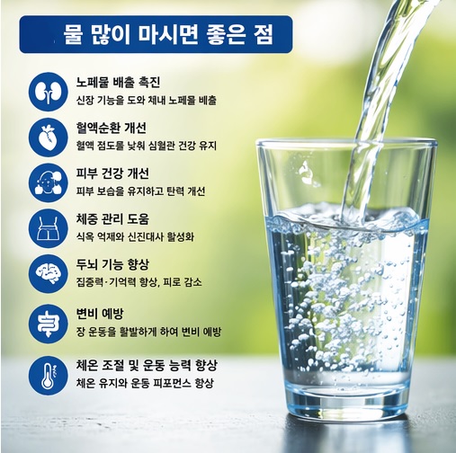물 많이 마시면 좋은 점