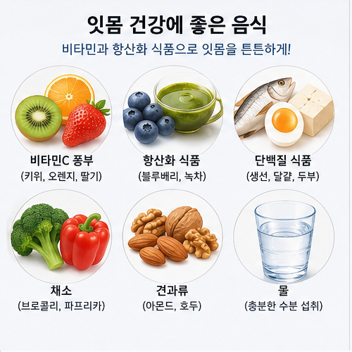 잇몸 건강에 좋은 음식과 비타민C 식품