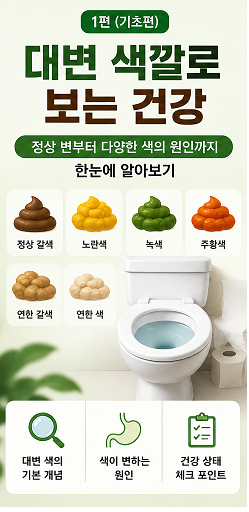 대변 색깔로 보는 건강