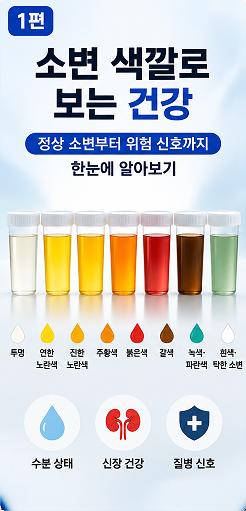 소변 색깔로 보는 건강