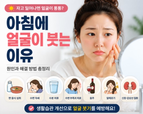아침에 얼굴이 붓는 이유