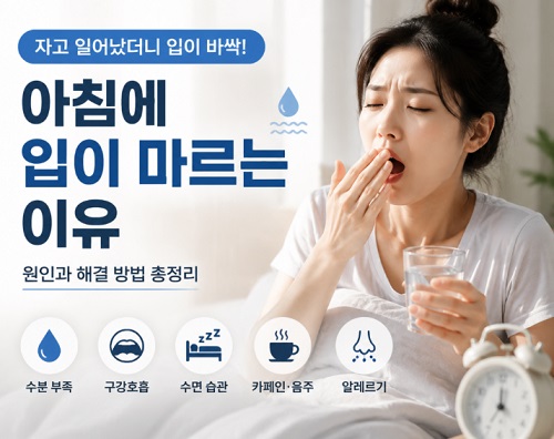 아침에 입이 마르는 이유