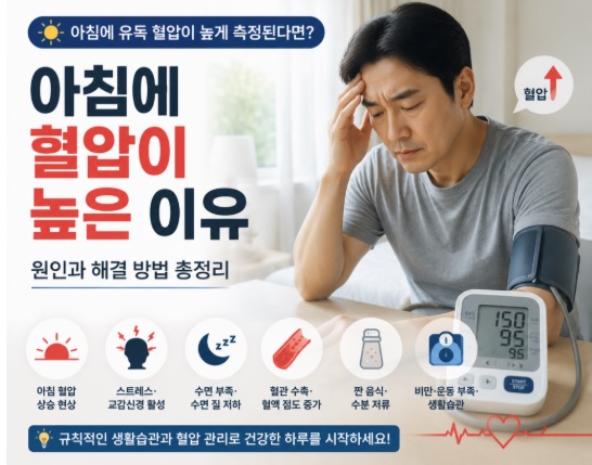 아침에 혈압이 높은 이유