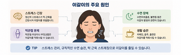 이를 가는 원인
