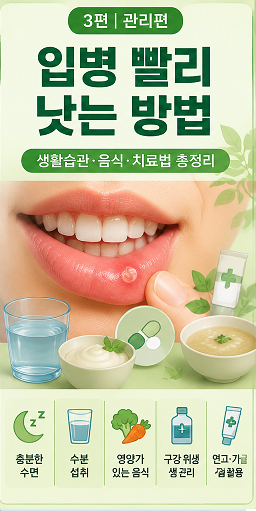 입병 빨리 낫는 방법