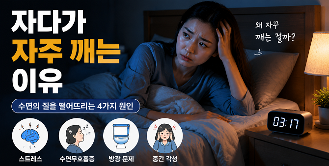 자다가 자주 깨는 이유