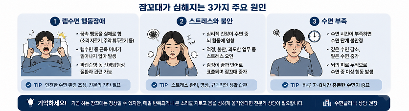 잠꼬대가 심한 원인