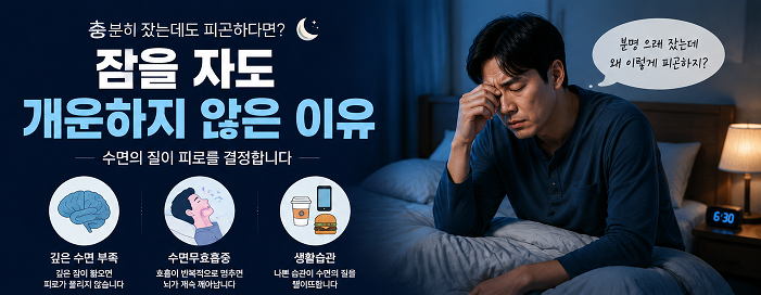 잠을 자도 개운하지 않은 이유