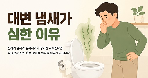 대변 냄새가 심한 이유