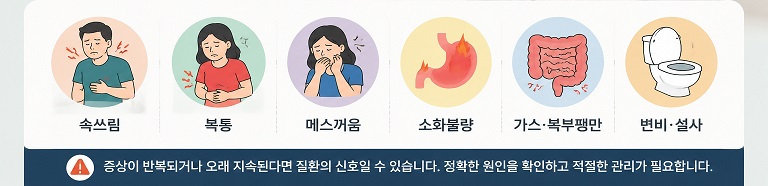 소화기가 보내는 건강 이상 신호