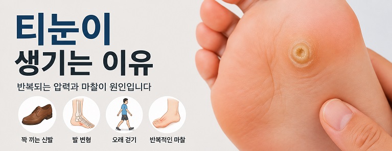 티눈이 생기는 이유